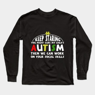 Autism Shirt Autism Awareness Shirt Autism Puzzle Long Sleeve T-Shirt